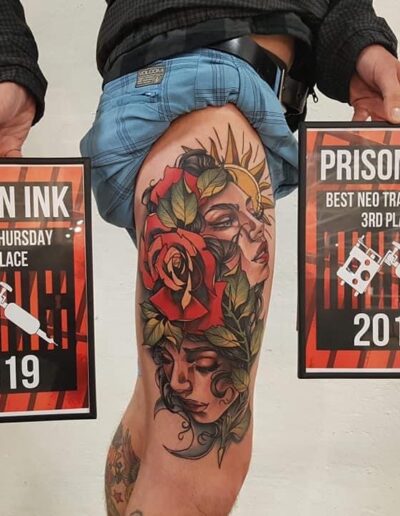 Anne Mette Pedersen, prisvindende tatovør, tatovører, dansk tatovør, professionelle tatovører, kropskunst, tatovører jylland, Annemp.ink, Nordic ink festival, tattoo convention, hca ink festival, Prison ink,